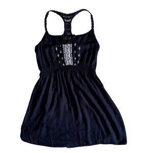 American Eagle Womens Dress W/ Embroidered Detal-Black-M-GUC